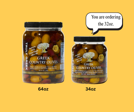 TRULY GREEK Country Olive Mix - 34oz