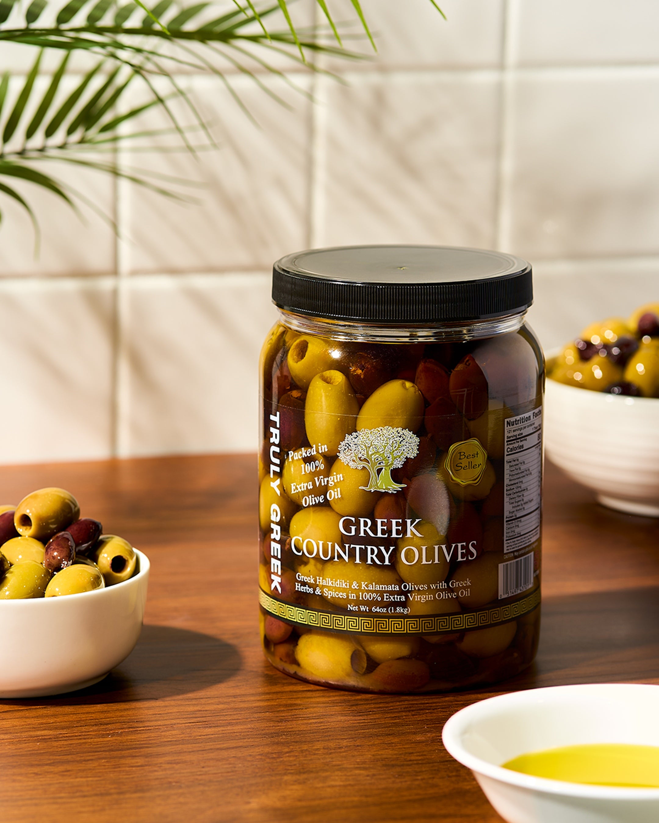 TRULY GREEK Country Olive Mix (64oz) – Lakonia imports