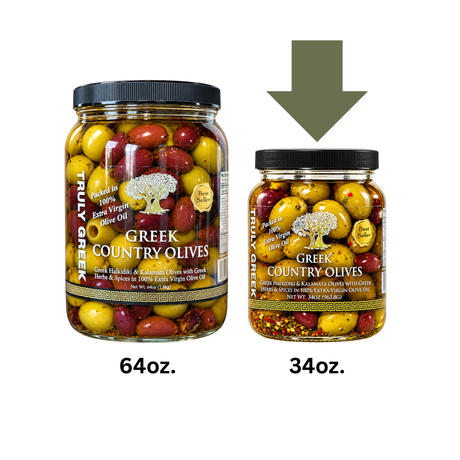TRULY GREEK Country Olive Mix - 34oz